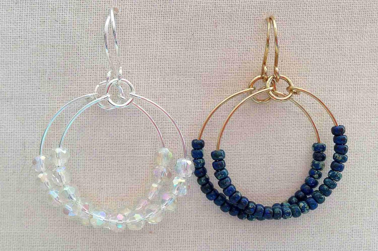 Earrings make simple making pearl easy