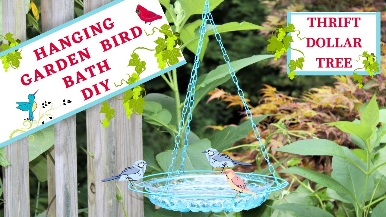 Homemade bird bath