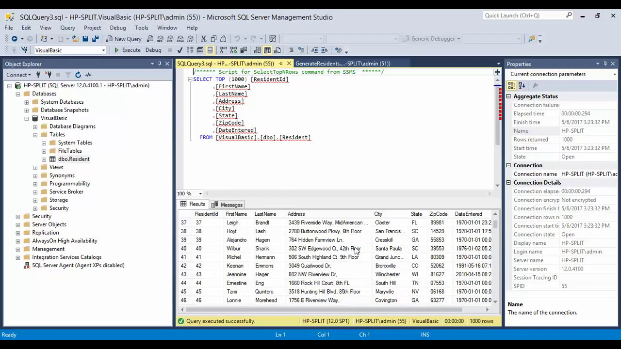 Sql management server studio microsoft database tools performance tuning create file user admin data tool load azure